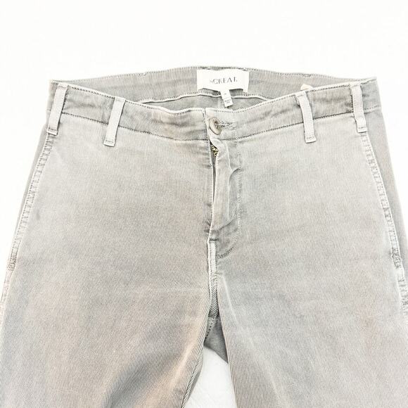 The Great Corduroy Style Slim Leg Gray Denim Stretch Jean Pants Size 28 - Picture 6 of 9